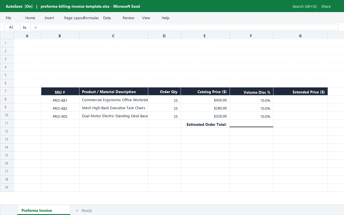 Budget Pro Forma Financial Model & Projection Template