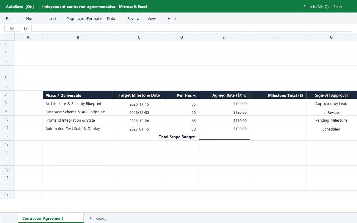 Preview of Web & Software Development Monthly Income & Expense Budget Template
