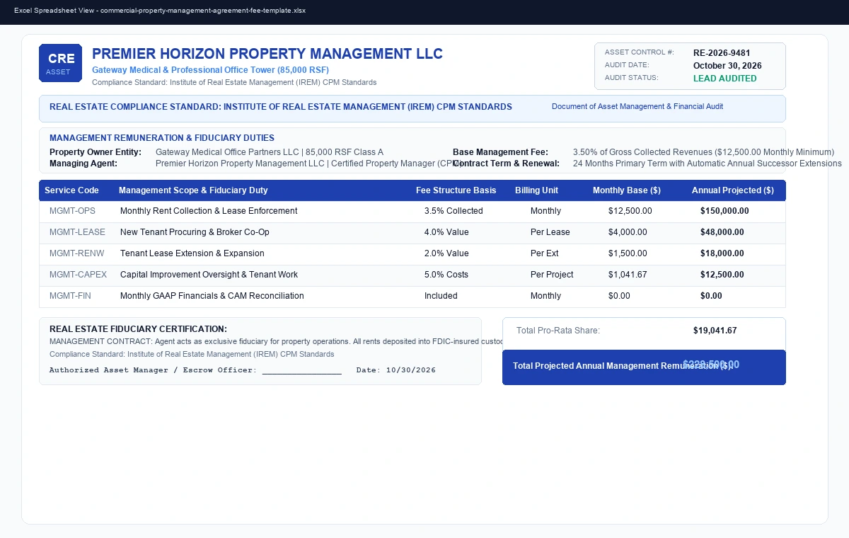 Preview of Independent Contractor Invoice & Draw Billing Template