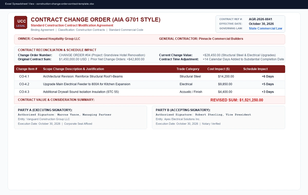 Preview of Independent Contractor Invoice & Draw Billing Template