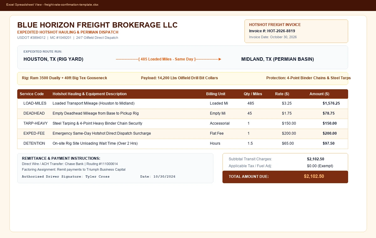 Preview of Independent Contractor Invoice & Draw Billing Template