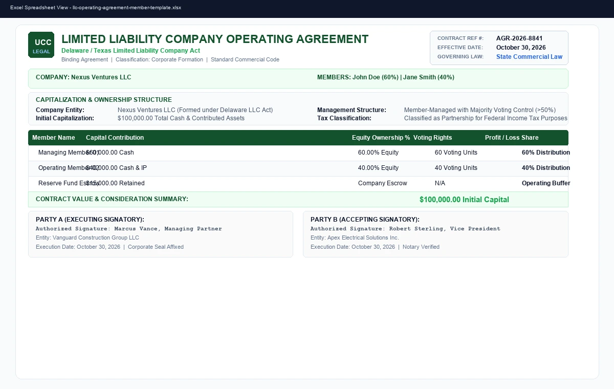 Preview of Independent Contractor Invoice & Draw Billing Template