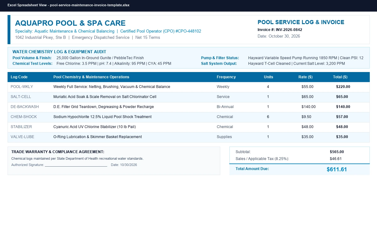 Preview of Independent Contractor Invoice & Draw Billing Template