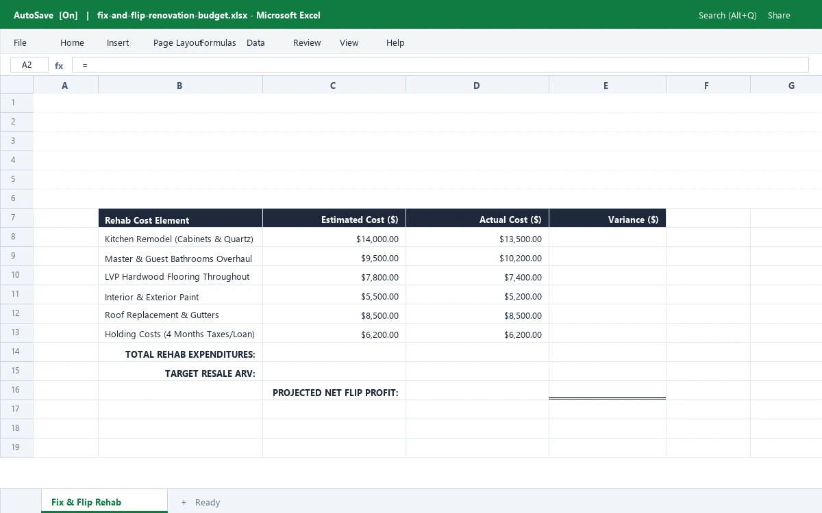 Preview of Web & Software Development Monthly Income & Expense Budget Template
