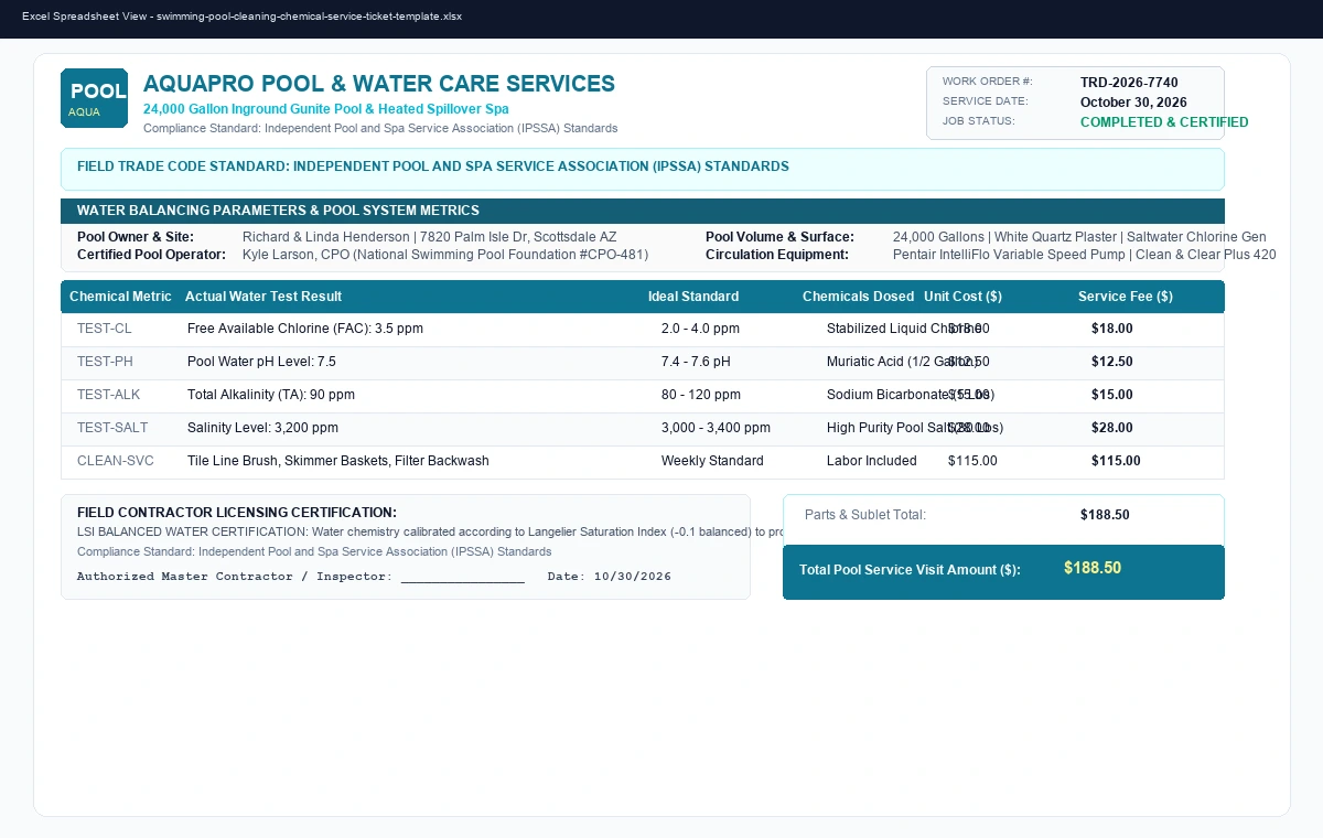 Preview of Independent Contractor Invoice & Draw Billing Template