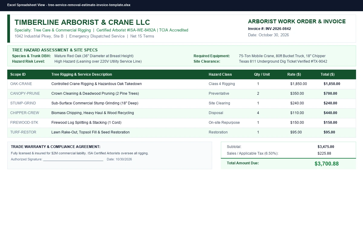 Preview of Independent Contractor Invoice & Draw Billing Template